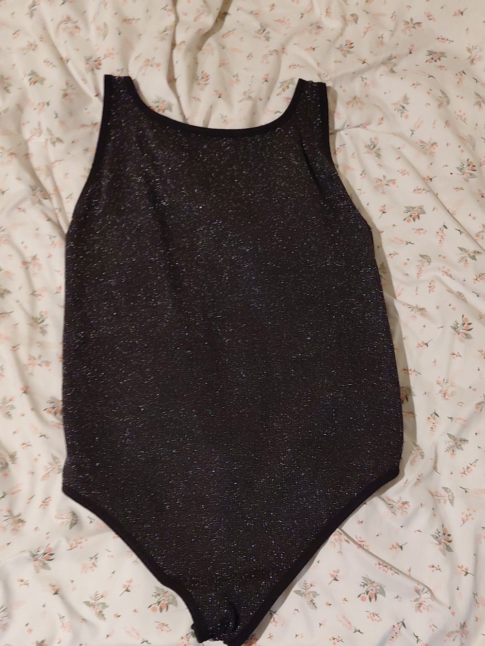 No Boundaries Black Sparkle Bodysuit